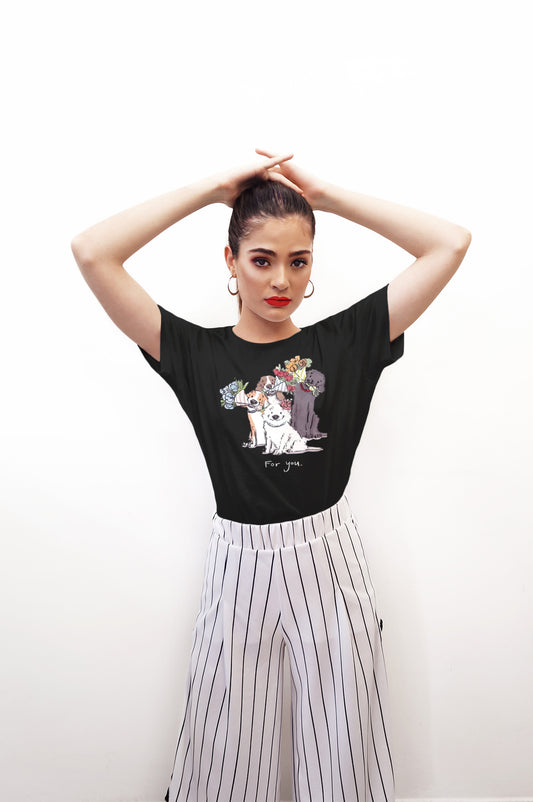 For You - Dog Lovers Unisex Classic Crew T-Shirt